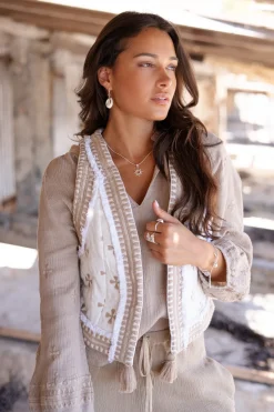 Short Gilet Sonrisa Off White