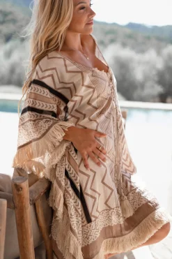 Short Kaftan Impresion Aztec