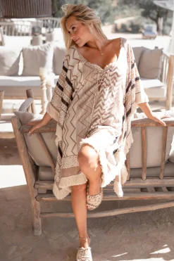 Short Kaftan Impresion Aztec