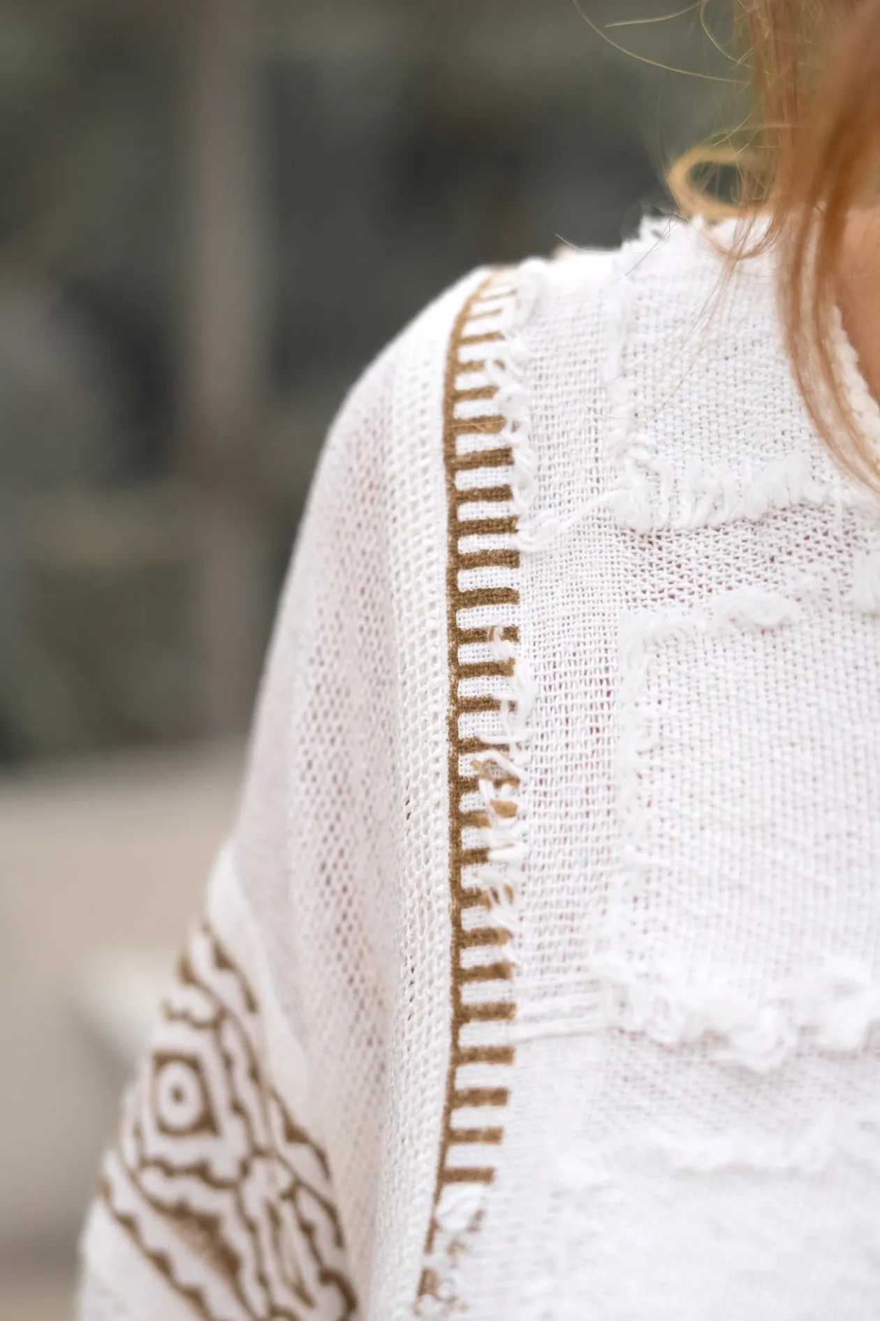 Short Kaftan Rhea Scorva White