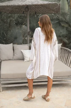 Short Kaftan Rhea Scorva White