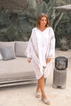 Short Kaftan Rhea Scorva White