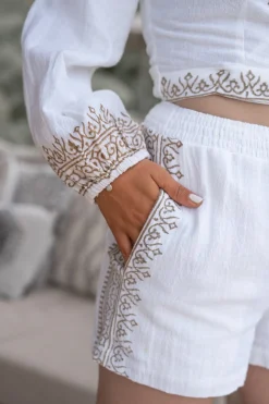 Short Pants Nina Scorva White
