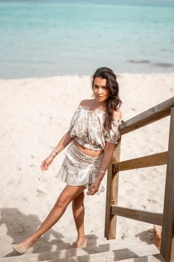 Short Skirt Adella Taupe