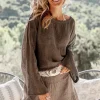 Short Skirt Lin Taupe