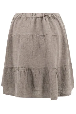 Short Skirt Lin Taupe