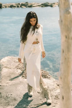 Sif Wrap Skirt Off White