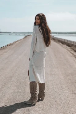 Sif Wrap Skirt Off White
