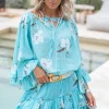 Skirt Dora Bloom Turquoise