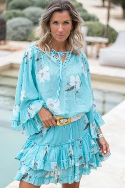 Skirt Dora Bloom Turquoise