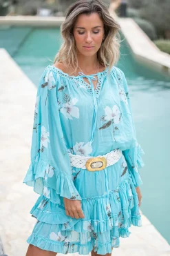 Skirt Dora Bloom Turquoise