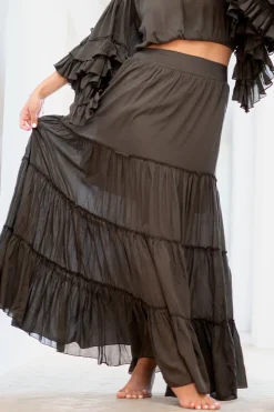 Skirt Lucia Boho Dark Taupe