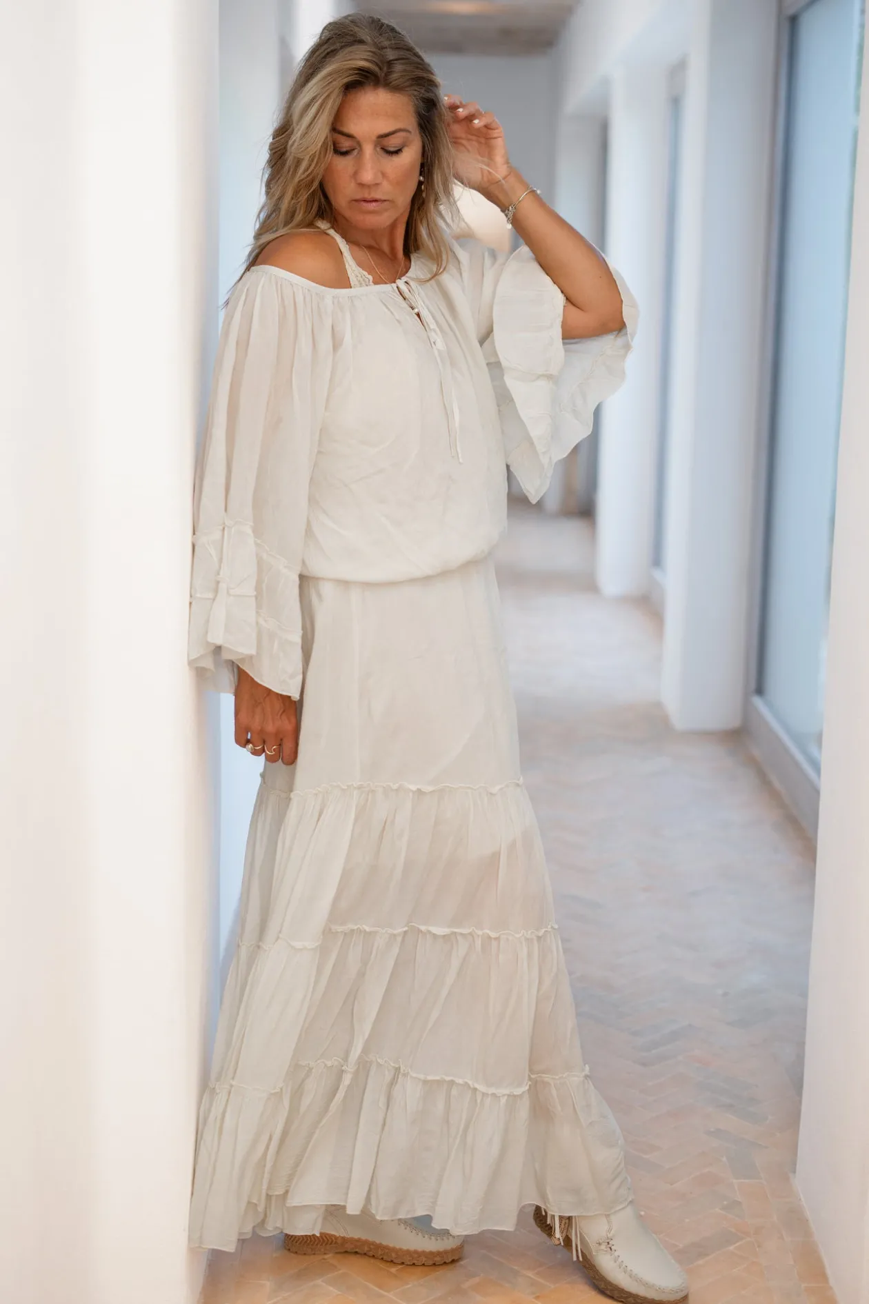 Skirt Lucia Boho Ecru
