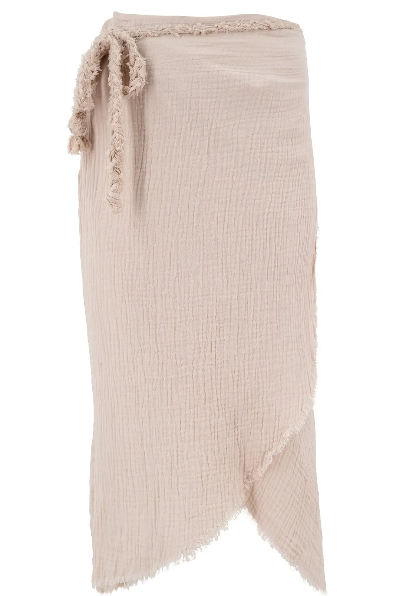 Skirt Wide Linen Powder