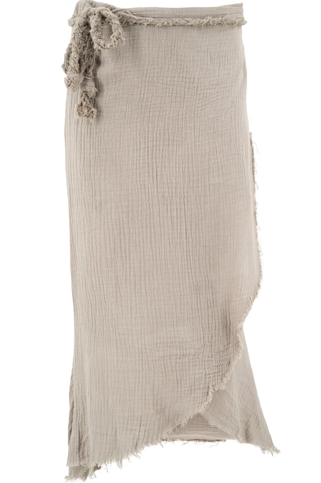 Skirt Wide Linen Taupe
