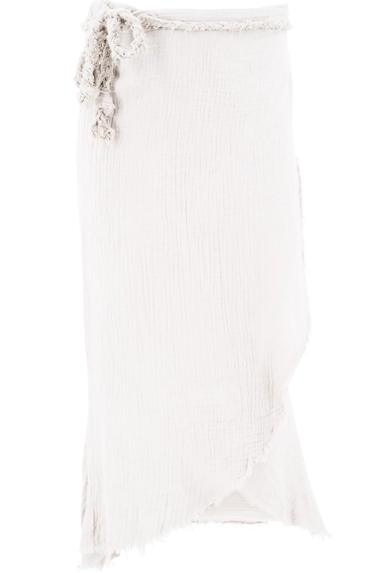 Skirt Wide Linen White