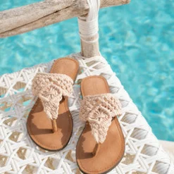 Slipper Crochet Beige