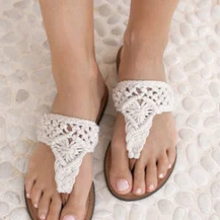 Slipper Crochet Ivoor