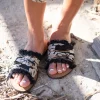 Slipper Inessa Baroque Black Print