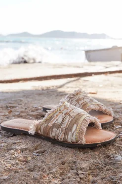 Slipper Inessa Baroque Taupe Print