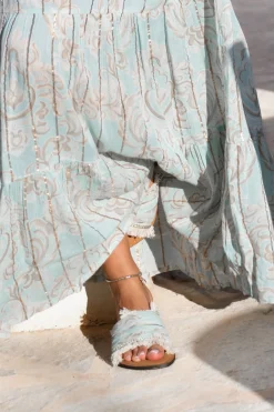 Slipper Inessa Mint Print