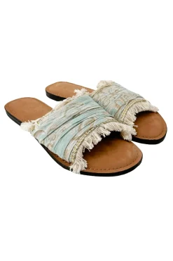 Slipper Inessa Mint Print