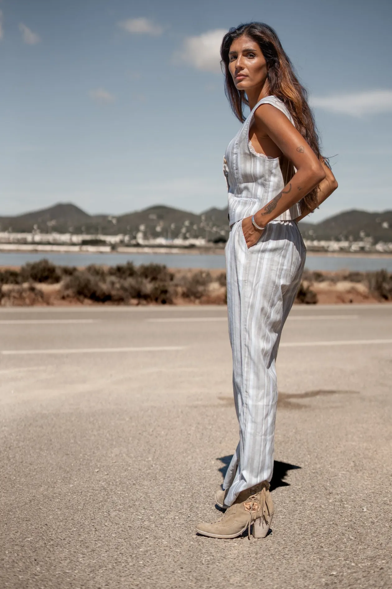 Sophia stripe gilet Stripe