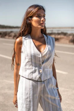 Sophia stripe gilet Stripe