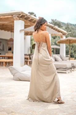 Strap Dress Eli Taupe