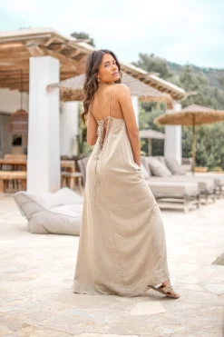 Strap Dress Eli Taupe