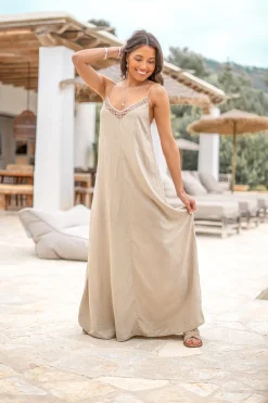 Strap Dress Eli Taupe