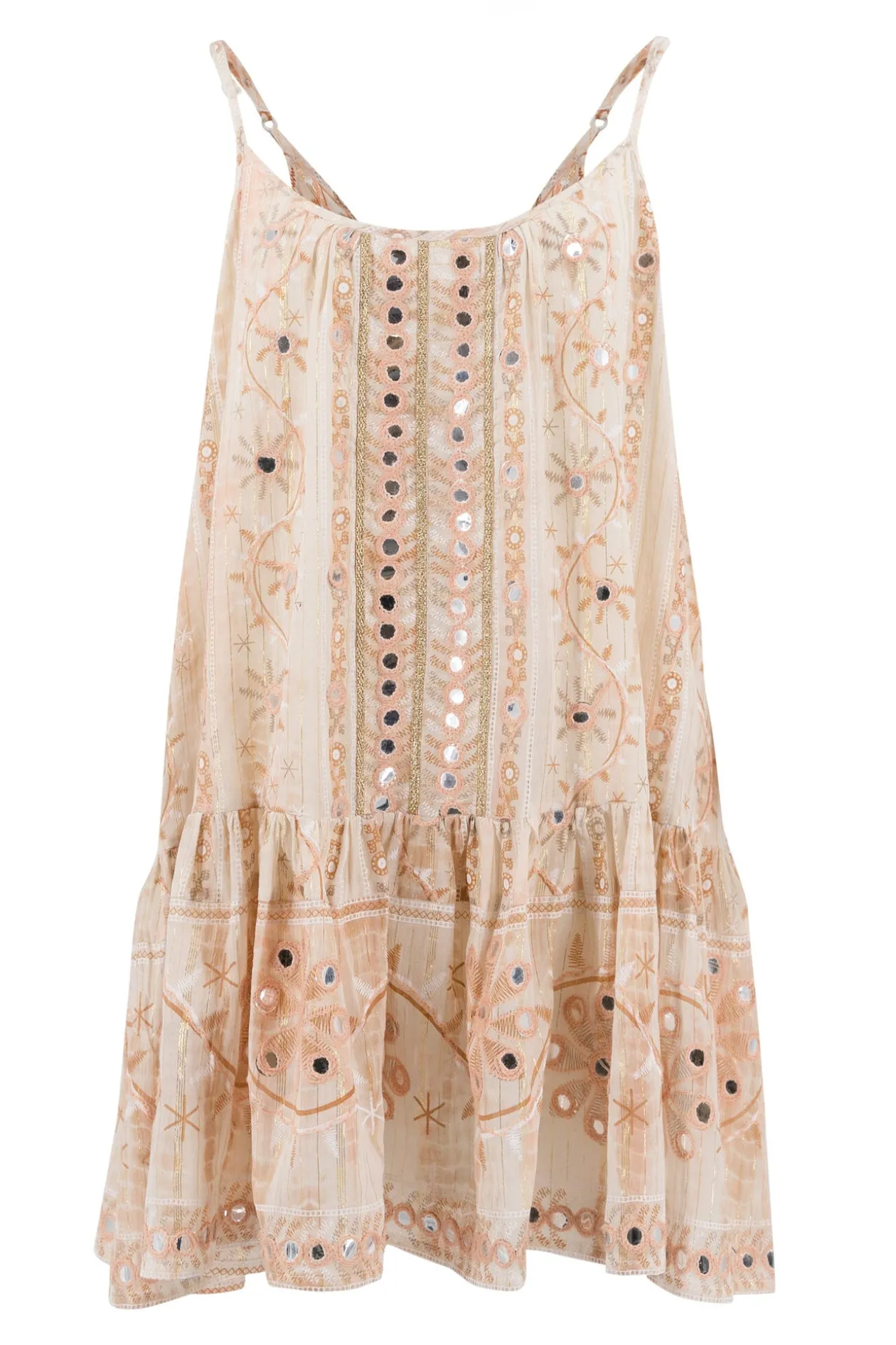 Strap Dress Faye Mirror Peach