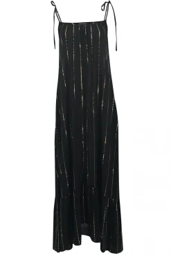 Strap Dress Gigi Stripe Black