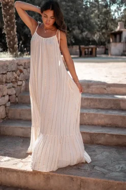 Strap Dress Gigi Stripe Ecru
