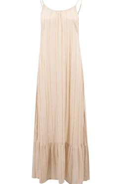 Strap Dress Madia Stripe Sand