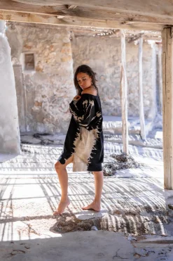 Sweater Dress Chavela Black Tie Dye