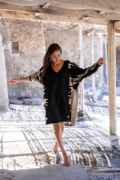 Sweater Dress Chavela Black Tie Dye