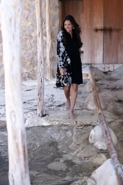 Sweater Dress Coleta Black Tie Dye