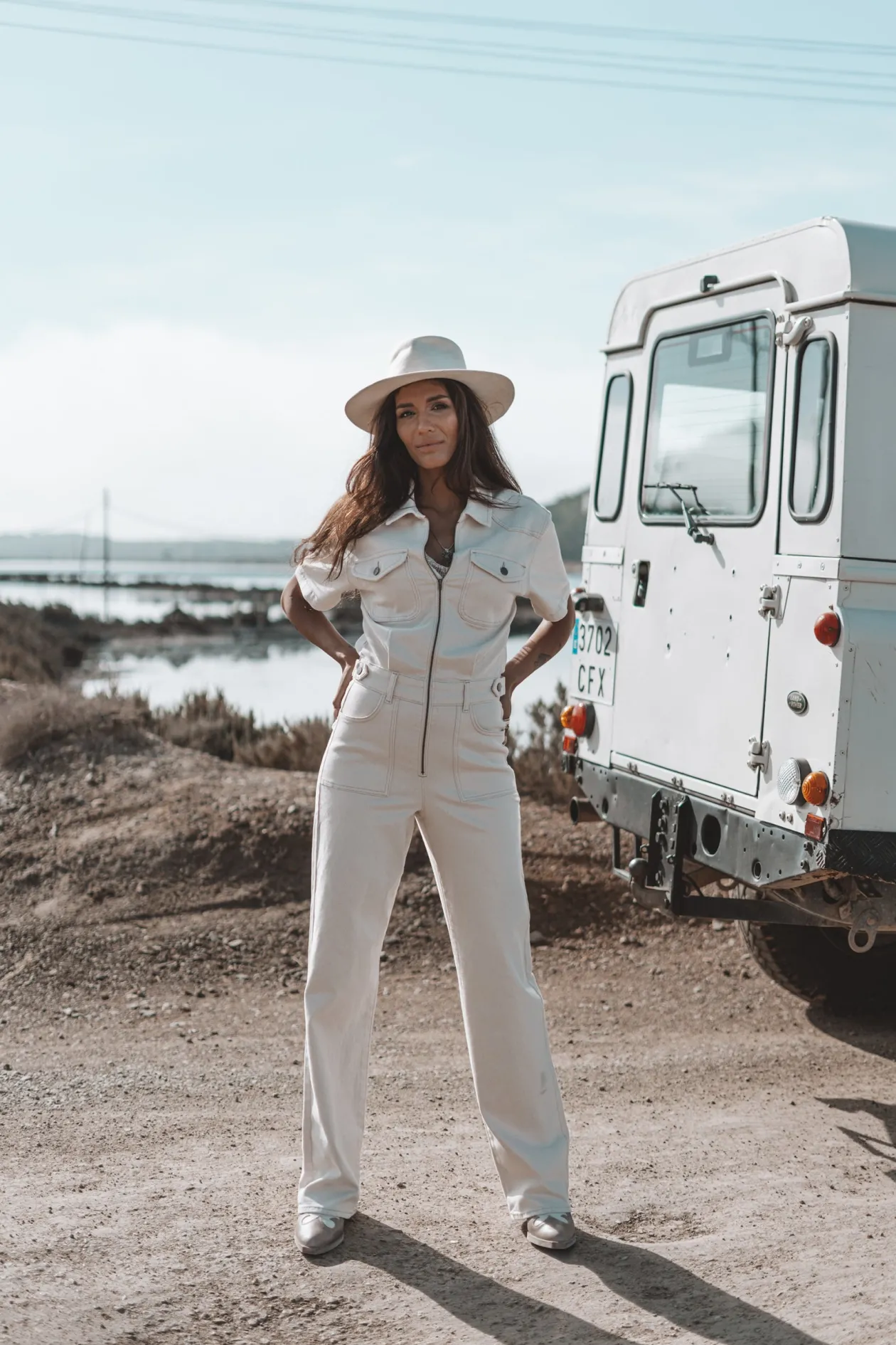 The Muse Jumpsuit Light Beige