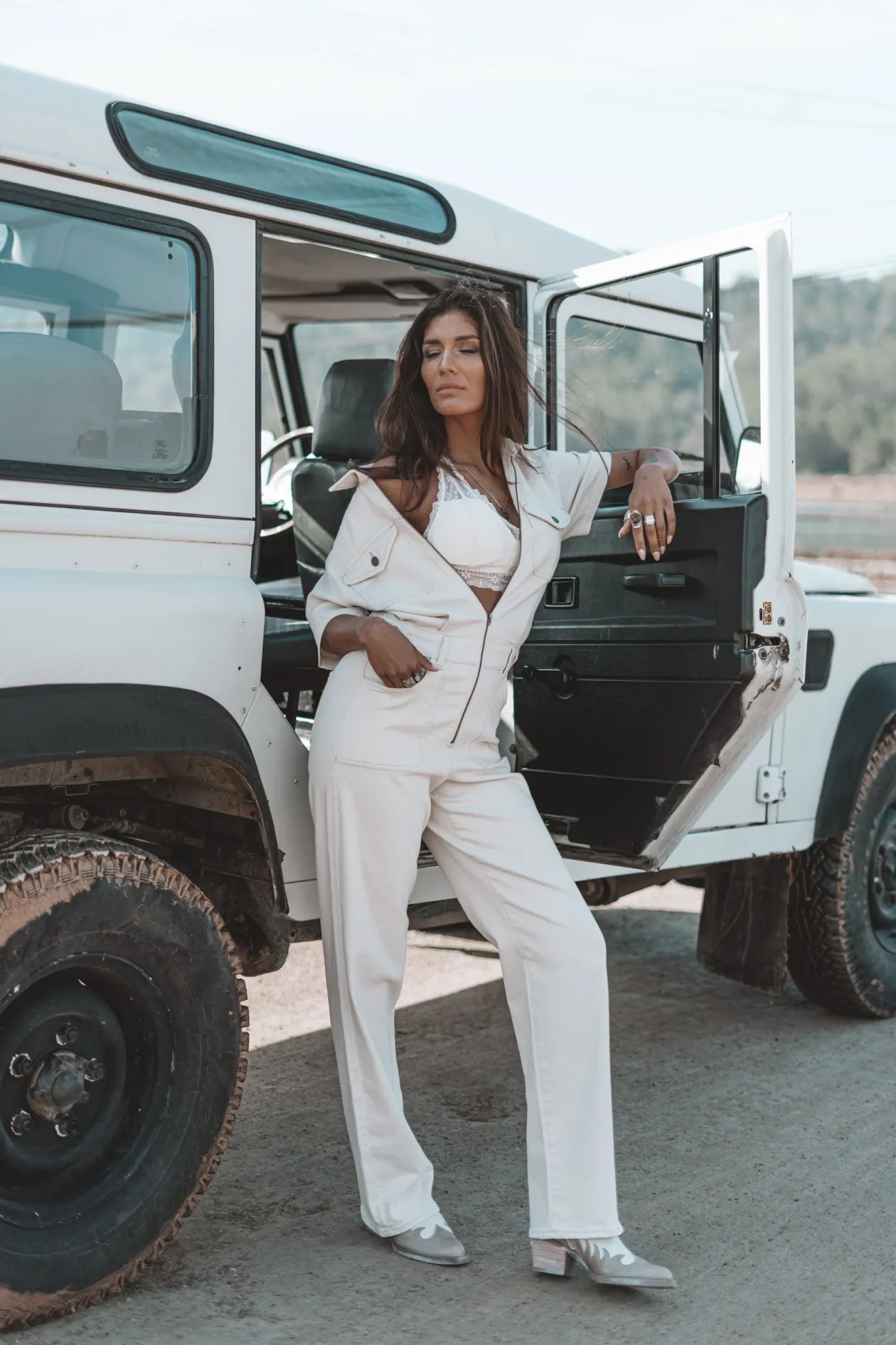 The Muse Jumpsuit Light Beige