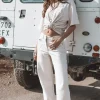 The Muse Neutral Jeans Light Beige