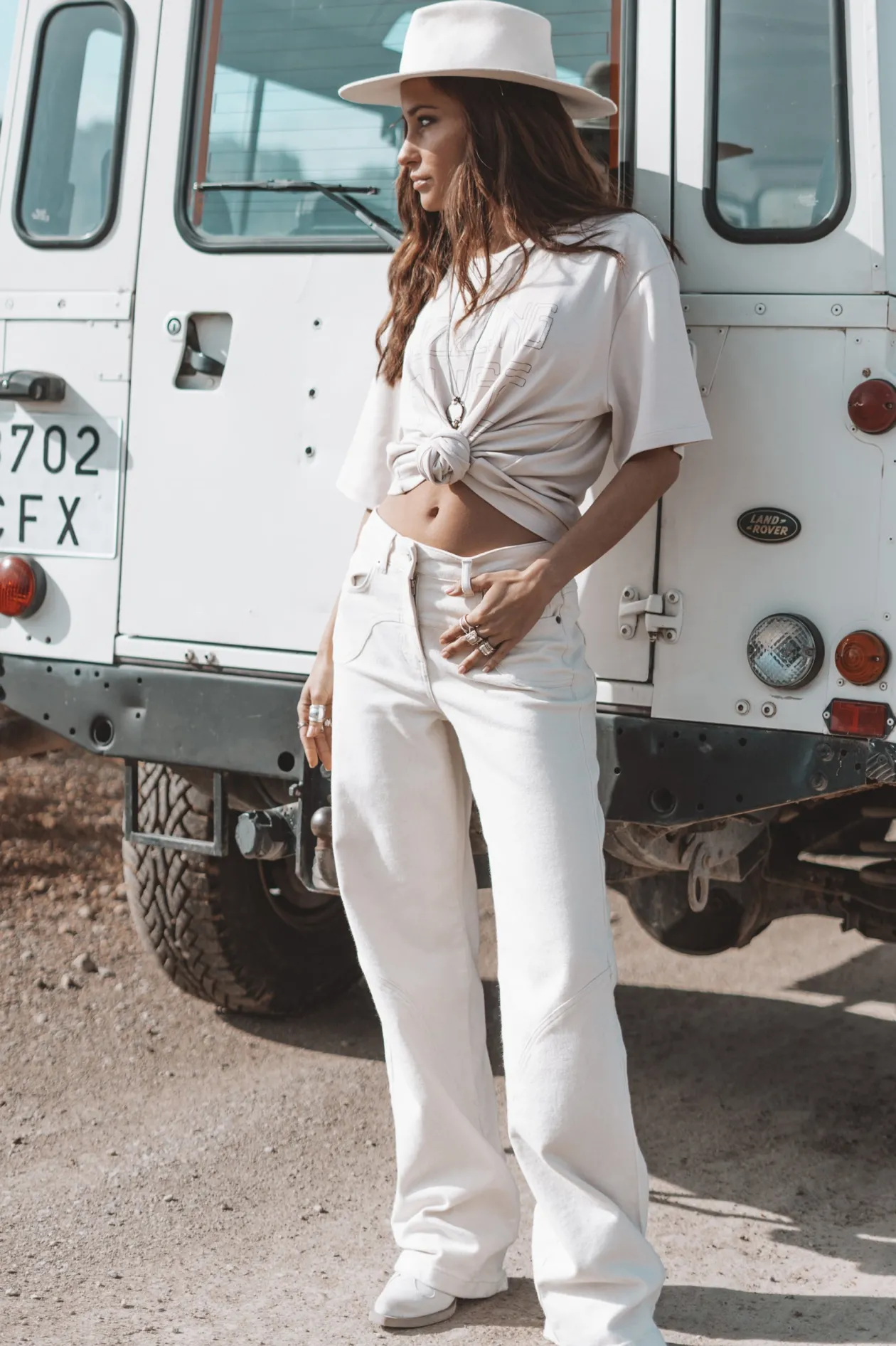 The Muse Neutral Jeans Light Beige