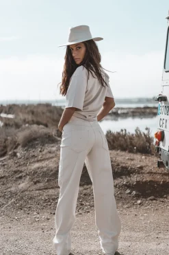 The Muse Neutral Jeans Light Beige