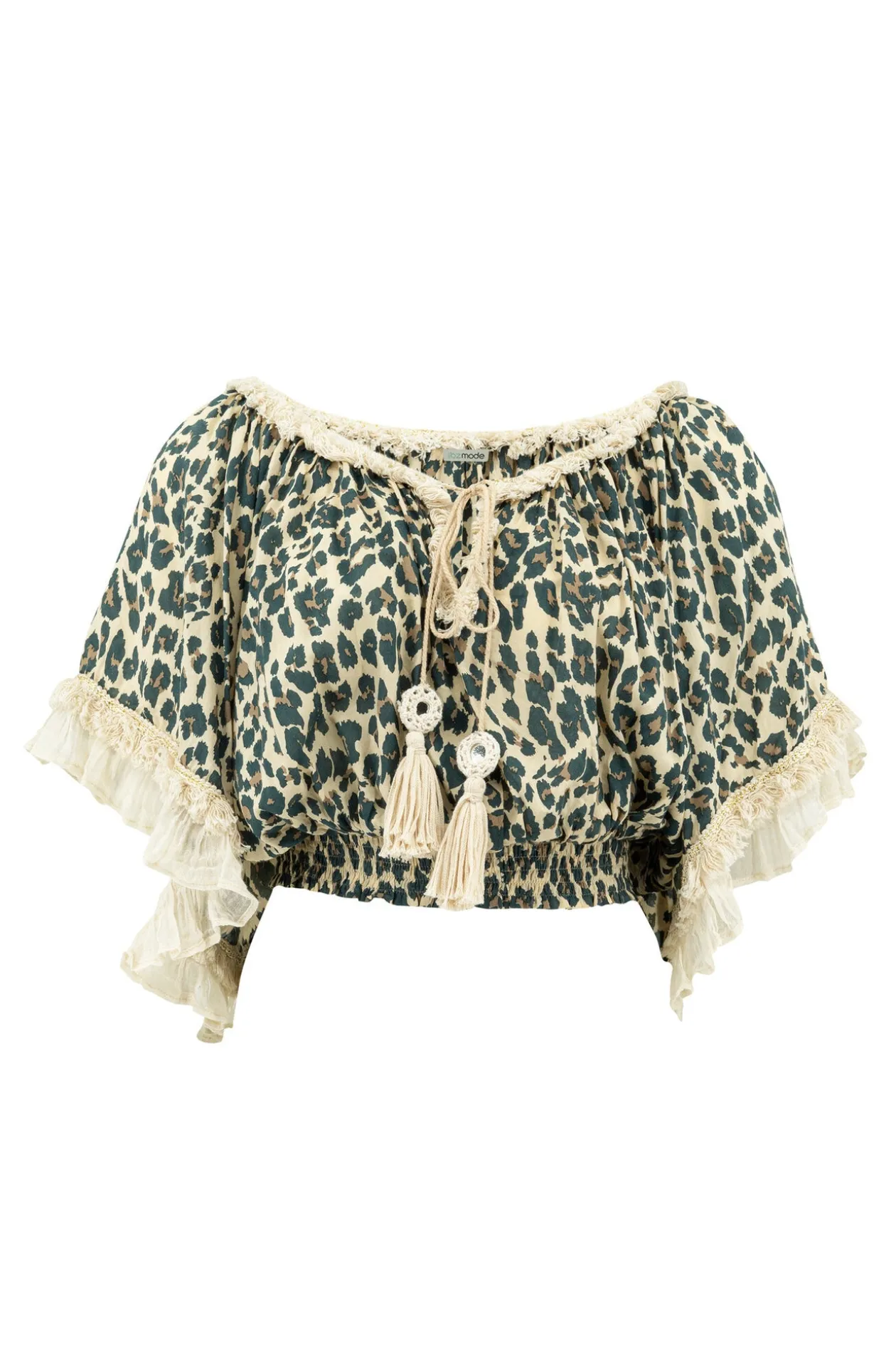 Top Ana Leopard Black
