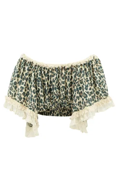 Top Ana Leopard Black