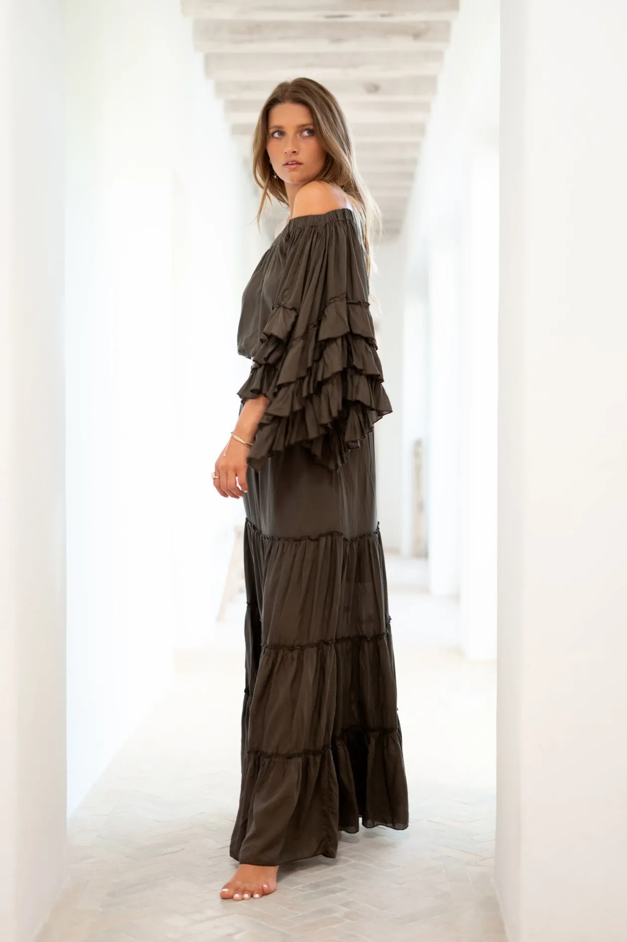 Top Flair Boho Dark Taupe