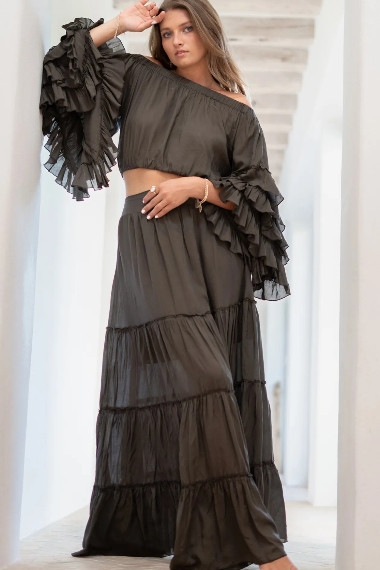 Top Flair Boho Dark Taupe