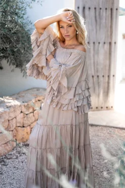 Top Flair Boho Taupe