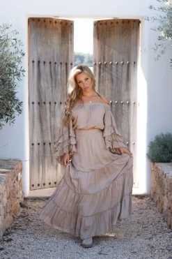 Top Flair Boho Taupe
