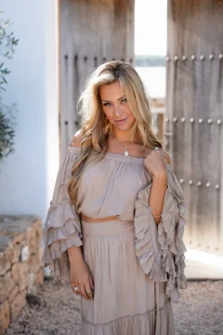 Top Flair Boho Taupe